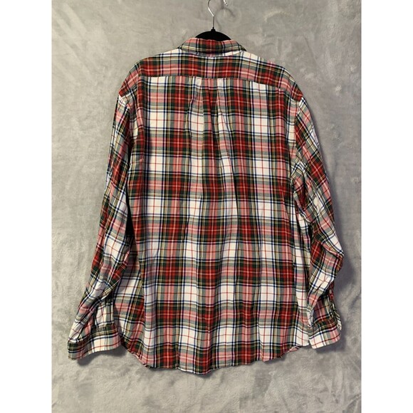 Polo Ralph Lauren Shirt Men's XL Whitfield Red Plaid Button Down Flap Pockets - Picture 2 of 9